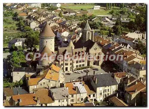 Moderne Karte BOURGANEUF �glise Saint-Jean tour Zizim