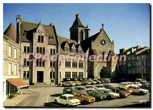 Moderne Karte BOURGANEUF �glise Saint-Jean