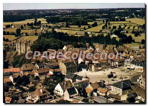 Moderne Karte BOUSSAC vue a�rienne