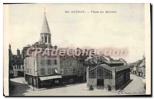 Cartes postales GUERET place du march�