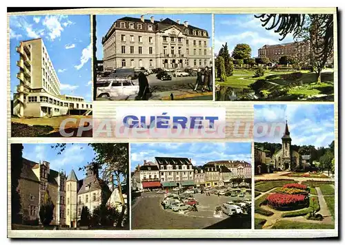 Cartes postales moderne GUERET place Bonnyaud pr�fecture h�tel de ville lyc�e de jeunes filles