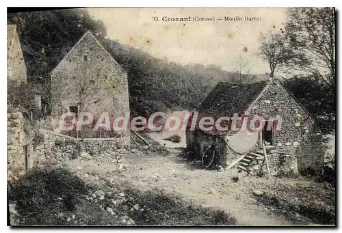 Cartes postales CROZANT moulin Barrat