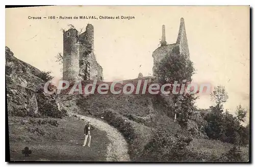 Cartes postales ruines de MALVAL ch�teau