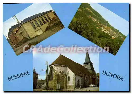 Moderne Karte BUSSIERE-DUNOISE �glise salle des f�tes