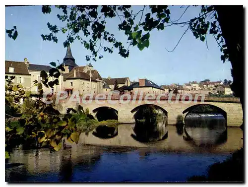 Moderne Karte LA CELLE DUNOISE pont