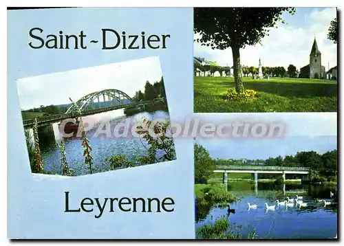 Moderne Karte SAINT-DIZIER LEYRENNE Ponts Chatelus Murat