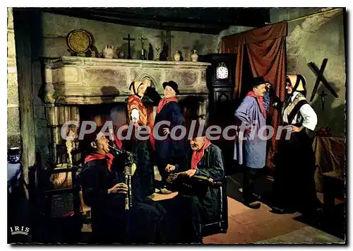 Cartes postales moderne AUBUSSON vieux tapissier Folklore Marchois je musiquerai tant que je vivrai