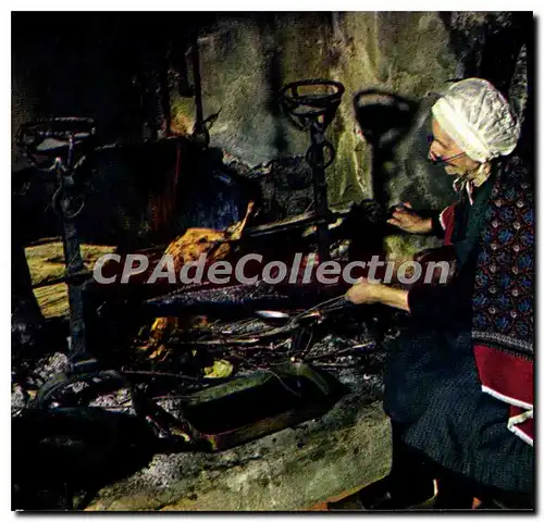 Cartes postales moderne AUBUSSON vieux tapissier Folklore Marchois feu de bois