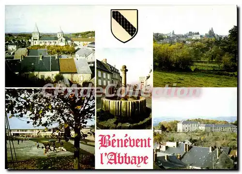 Cartes postales moderne BENEVENT-L'ABBAYE �glise groupe scolaire abbaye maison de retraite