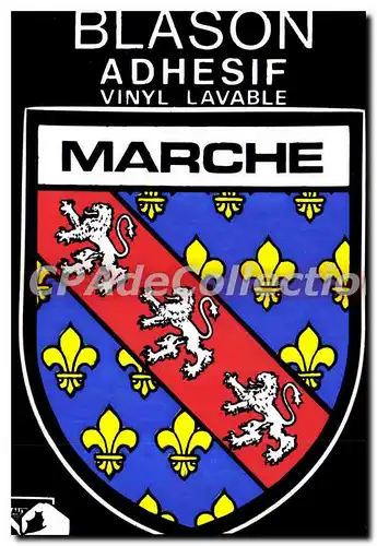 Cartes postales moderne MARCHE blason adh�sif