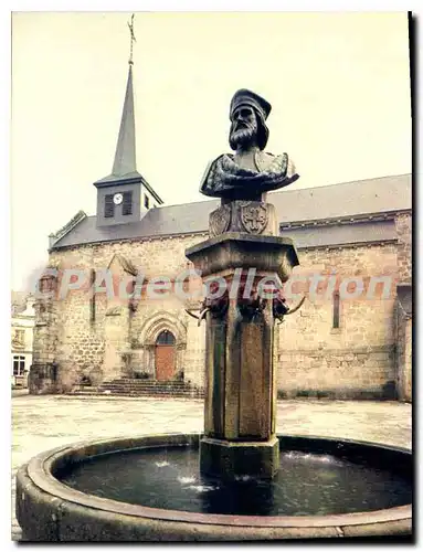 Moderne Karte VALLIERES �glise fontaine