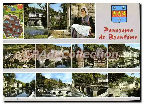 Cartes postales moderne BRANTOME panorama