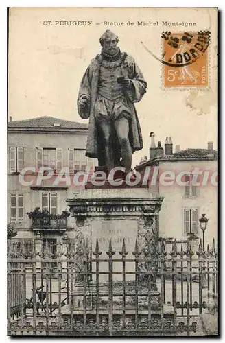 Ansichtskarte AK PERIGUEUX statue de Michel Montaigne