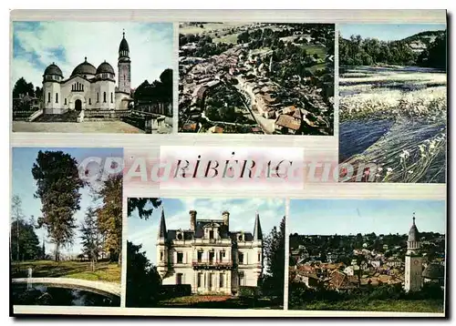 Cartes postales moderne RIBERAC vue g�n�rale �glise sous-pr�fecture