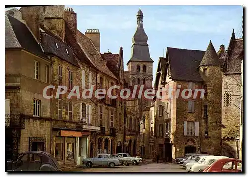 Moderne Karte SARLAT place de la Libert�