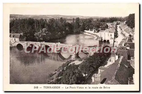 Ansichtskarte AK TERRASSON le Pont-vieux