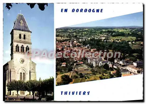 Moderne Karte THIVIERS vue g�n�rale �glise