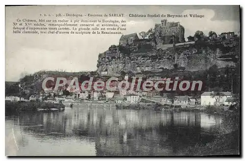 Cartes postales ch�teau de BEYNAC et village pr�s SARLAT