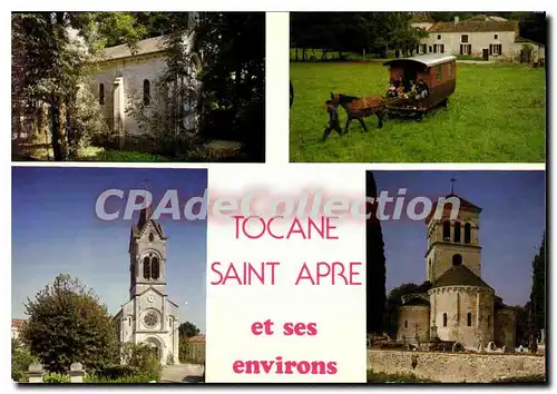 Moderne Karte Tocane Saint Apre Et Ses Environs