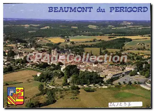 Moderne Karte Beaumont Du Perigord Vue AErienne