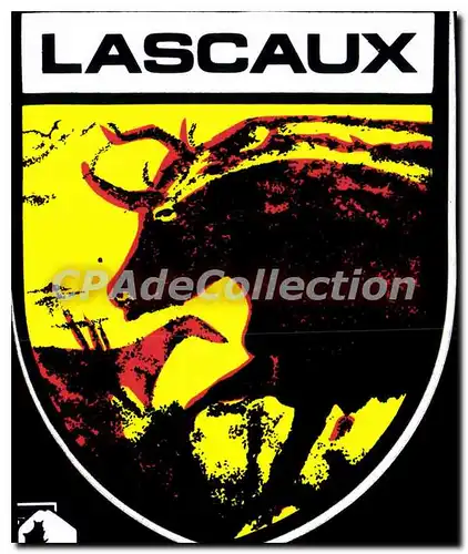 Moderne Karte Lascaux blason adh�sif