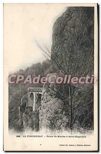 Cartes postales Le Fondereau Route De Maiche A Saint Hippolyte