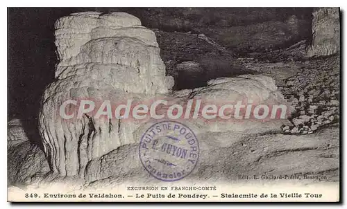 Cartes postales Le Puits De Poudrey Stalagmites de la vieille tour