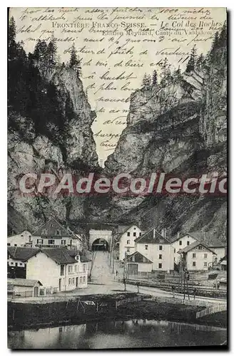 Ansichtskarte AK Le Col Des Roches Frontiere Franco-Suisse