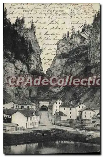 Cartes postales Le Col Des Roches Frontiere Franco-Suisse