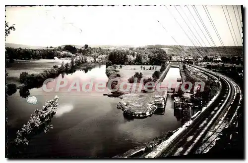 Cartes postales L'Isle Sur Le Doubs Junction Du Canal Et Du Doubs