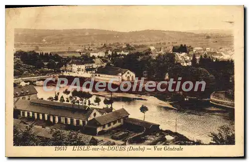 Cartes postales L'Isle Sur Le Doubs Vue Generale