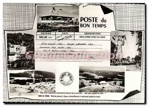 Cartes postales moderne t�l�benne Mont D'Or Doubs