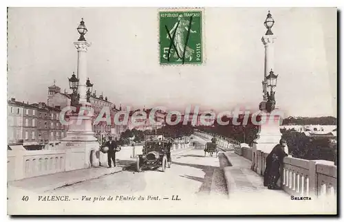 Cartes postales Valence Vue Prise De I'Entree Du Pont