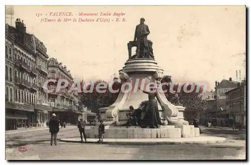 Ansichtskarte AK Valence Monument Emile Augier