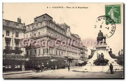 Cartes postales Valence Place De La Republique