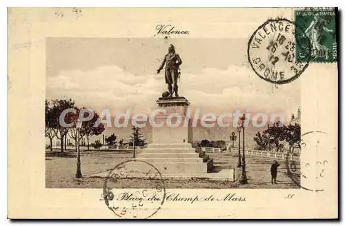 Cartes postales Valence Place Du Champ De Mars