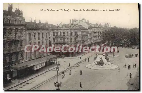 Cartes postales Valence Place De La Republique