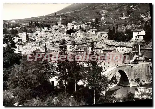 Cartes postales Nyons Pont Et Vieille Ville Au Soleil Levant