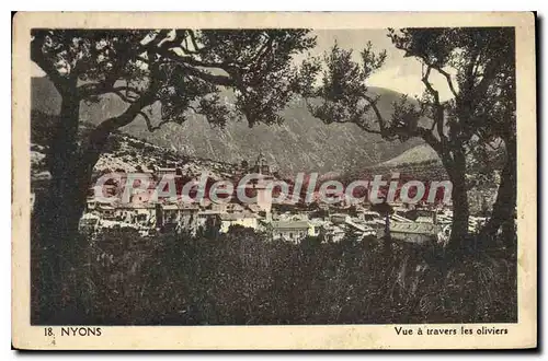 Cartes postales Nyons Vue A Travers Les Oliviers