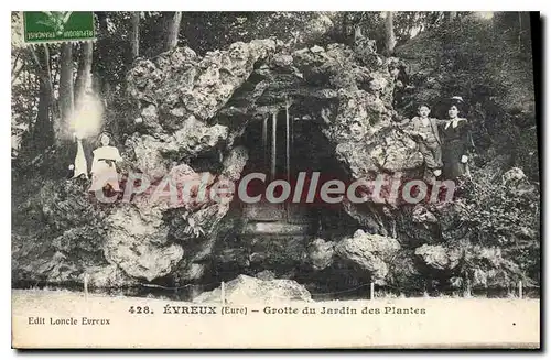 Ansichtskarte AK Evreux Grotte Du Jardin Des Plantes
