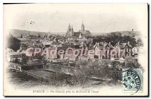 Ansichtskarte AK Evreux Vue Generale Prise Du Boulevard De I'Ouest