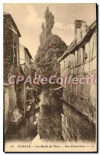 Cartes postales Evreux Les Bords De I'lton Rue Chartraine