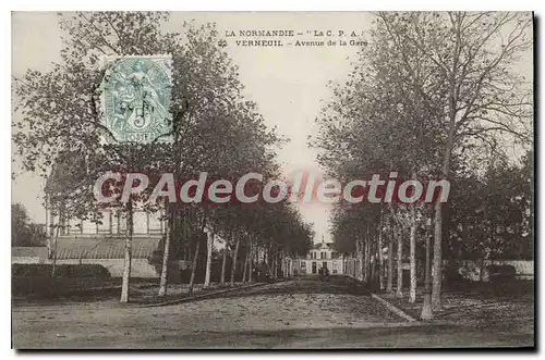 Cartes postales Verneuil Sur Avre Avenue De La Gare