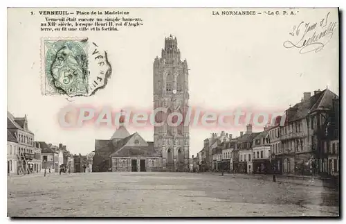 Cartes postales Verneuil Sur Avre Place De La Madeleine