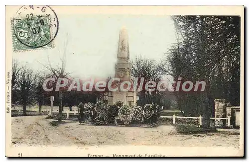 Cartes postales Vernon Monument De I'Ardeche