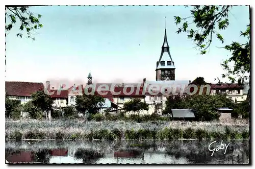 Cartes postales Breteuil Sur Iton Vue De Bord De I'Iton Vers I'Eglise