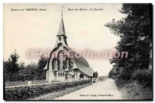 Cartes postales Verneuil Ecole Des Roches La chapelle