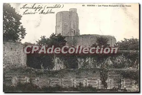 Cartes postales Gisors Les Vieux Remparts Et Les Tours