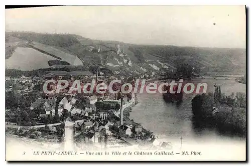 Cartes postales Le Petit Andely Vue Sur La Ville Et Le Chateau Gaillard