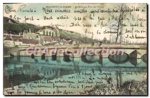 Cartes postales Beaumont Le Roger La Risle Au Pont De I'Etang